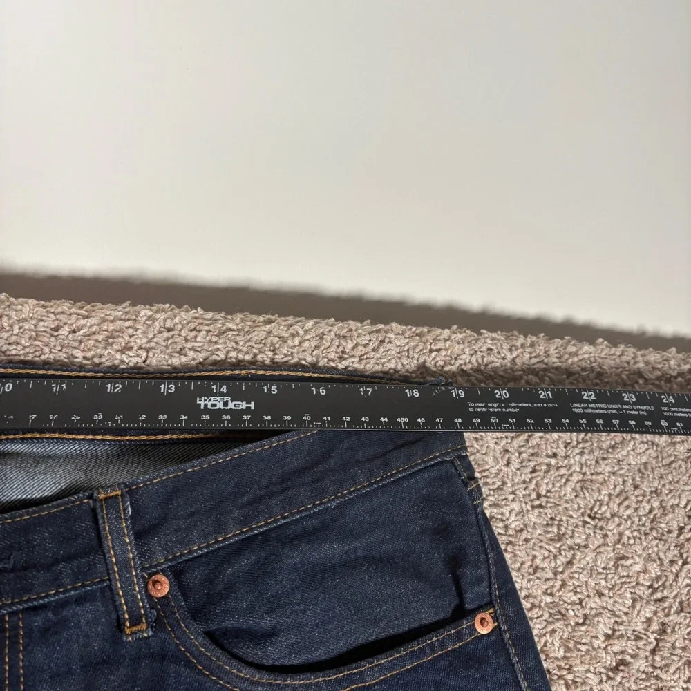 Levi Strauss 505 Dark‎ Wash Straight Fit Mens Jeans W38 L34